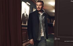 British heartthrob David Beckham in a dashing look